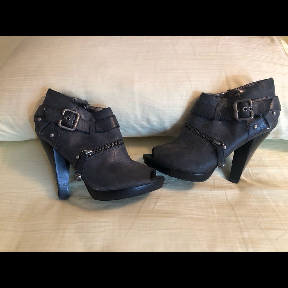Cute leather heels